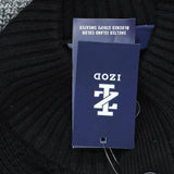 Izod Men's Textured Color Block Sweater IZFGB77R Black Colorblock XXL