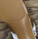 Naturalizer Niche Slide Sandal Metallic Leather Studded Champagne Brown 8M