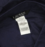 Lauren Ralph Lauren Embroidered Shirt Swim Cover Up Button Up Dark Navy Blue XL
