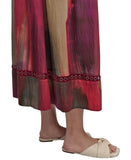 DKNY Womens Abstract V-Neck Belted Dress Midi Brush Stroke Brown Multi 10