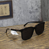 Saint Laurent Womens Square Sunglasses SL 480001M Black / Black 56MM