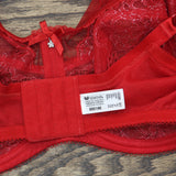 Wacoal Plus Size Retro Chic Full Figure Underwire Bra Barbados Cherry Red 38DD