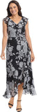 London Times Women's Chiffon Faux Wrap Ruffle Maxi Dress 4770535_10