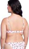 Wild Fable Women's Shirred Underwire Bikini Top PID-10106P Cherry Print Red XL
