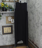 Anne Kleinb Sport Womens Knit Flowy Strappy Front Unlined Dress Black L