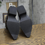 Wild Fable Giovanna Buckle Western Ankle Boots with Memory Foam Insole Black 6M