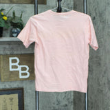 Dearstalker Womens Striped Short Sleeve Pocket T-Shirt Tee Pink / White Free