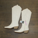 Wild Fable Kenzi Western Boots with Memory Foam Insole Ivory Off White 7.5M