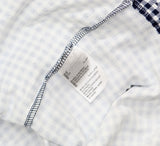Charter Club Womens Printed Long Sleeve Pajama Sleep Top Gingham Check Blue XS