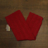 Style & Co. Womens Solid Cable Knit Scarf SC9542505 Red