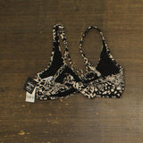 Bar III Womens Printed Lace-up Sweetheart Bikini Top MBPM25145 Black Multi S