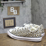 Converse Street Low Top Lace Sneakers Cheetah Brown Multi Womens 12 / Mens 10