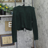 A New Day Womens Long Sleeve Bow Cardigan Sweater 94674334 Green L