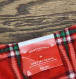 Wondershop Womens Plaid Microfleece Holiday Pajama Pants 94690534 Red S