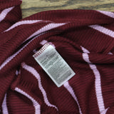Gap Body Womens Henley Dorm Long-Sleeve Sleepshirt G1086XDLMA Red Striped M