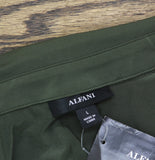 Alfani Womens Roll Tab Knit Tie-Waist Shirtdress 100154096MS Olive Green L