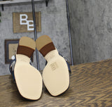 Michael Michael Kors Womens Ashton Cross Cross Block Heel Sandals Navy Blue 10M