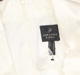 Adrianna Papell Bell-Sleeve Crepe Blazer Pullover Tuxedo Top White 8