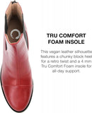 Journee Collection  Nigella Boot with Center Seam Detail O-Ring Zipper Red 8M