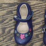 Clarks Toddler Girls Slip On Strap Shoes 1668fa3f5cfbc0 Blue Floral 5M