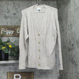 Universal Thread Womens Button Up Long Sleeve Knit Cardigan Sweater Brown S