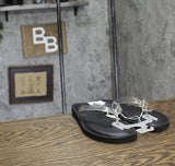 Universal Thread Womens Keilani Thong Flip Flops 93321989 Clear Black 9M