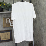 Galaxy Slim Fit Short Sleeve Henley Tee with 3-Button Placket White XL