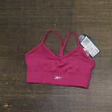 Reebok Womens Standard Tri-Back Sports Bra HI6919 Proud Pink / White XS