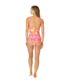 Anne Cole One-Piece Swimsuit with Twist Shirred Design Pink Tie Dye Foulard 8