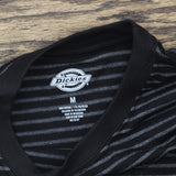 Dickies Womens Clean Utility Core Stripe Pocket T-Shirt Tee Black Stripe M