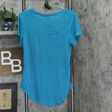 Disney Juniors Stitch Graphic Tunic T-Shirt Top Blue M