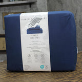 Fairfield Square Solid Easy Care 4-Piece. Sheet Set 2000007160 Navy Blue King