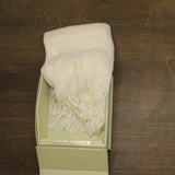 Steve Madden Embellished Beanie and Fringe Scarf Gift Set SMA-5518 Antique White