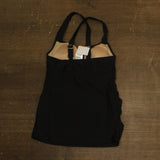 Motherhood Maternity Front Maternity Swim Top with Adjustable Straps Black XS