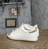 A New Day Womens Maddison Sneakers with Memory Foam Insole White / Gold 7.5M