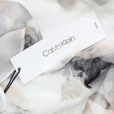 Calvin Klein Womens Printed Lined Chiffon Gown Dress Pink White Multi 12