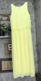 DG2 Womens Easy Tank Maxi Dress 697876 Lemon M