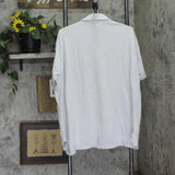The Staff Vintage Work Polo Shirt Single Stitch Short Sleeve Light Gray XL
