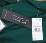 Adrianna By Adrianna Papell Knit Crepe Ruffled Mini Dress Dark Ivy Green 10