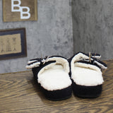 Isotoner Womens Microsuede Double Buckle Slide Slippers 8532 Black S (6.5-7)