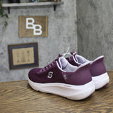 S Sport By Skechers Prancie Step-Ins Low Top Sneakers Burgundy Purple 7.5M