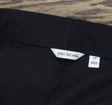 Peace Love World Womens Petite Brushed Knit Pull-On Flare Pants Black PXL