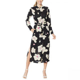 G By Giuliana Womens Button-Down Duster Dress Shirt 692577 Black Floral 3X