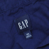Gap Womens V-Neck Pullover Short Sleeve Blouse Shirt Top Navy Blue 2XL
