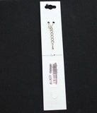 Crystale by L & J Flower Pendant Crystal Anklet Silver Gray / Clear 8" + 1.5"