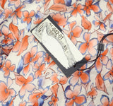 Tommy Hilfiger Sleeve Surplice Midi Dress Ivory Off White / Grenadine Red 12