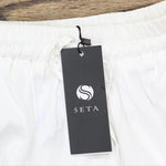 Seta Apparel Womens Element Pleated Mini Skirt White 2XS