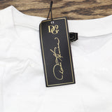 DG2 by Diane Gilman Womens Embellished Cuff Sleeve Shirt Top 728935 White M