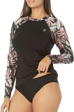 Hurley Womens UPF 50+ Long Sleeve Pull Over Rash Guard Shirt HSR1014