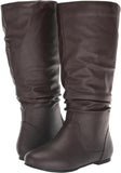 Journee Collection Women's Extra Wide Calf Mid Calf Boots Brown 9M-XWC